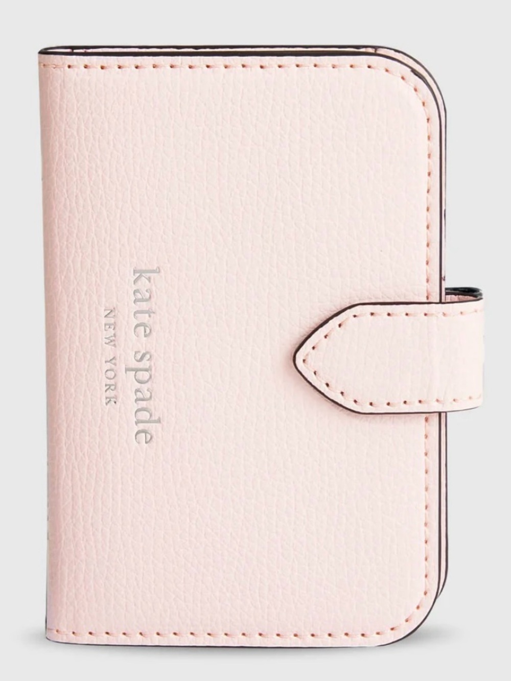 Kate Spade ♠️ Morgan Magnetic Wallet - Chalk Pink Pebbled Leather - MagSafe